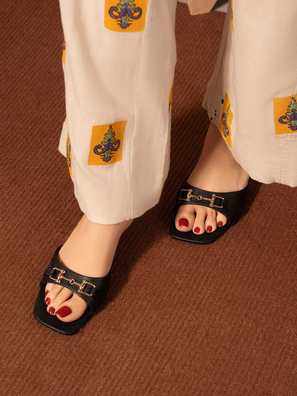 Women "PAULA" Easy Slip On Design Sandals - Image 3