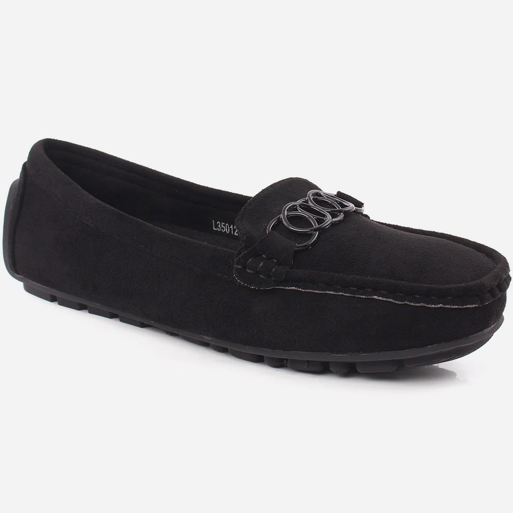 Women "Pia" Casual Suede Slip On Moccasins
