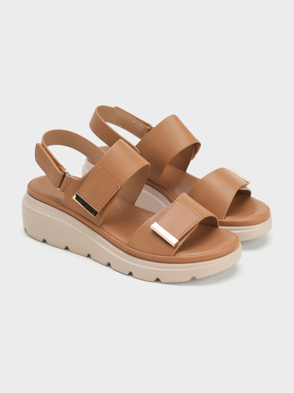 Women "RILEY" Comfort Velcro Strap Sandals - Image 2