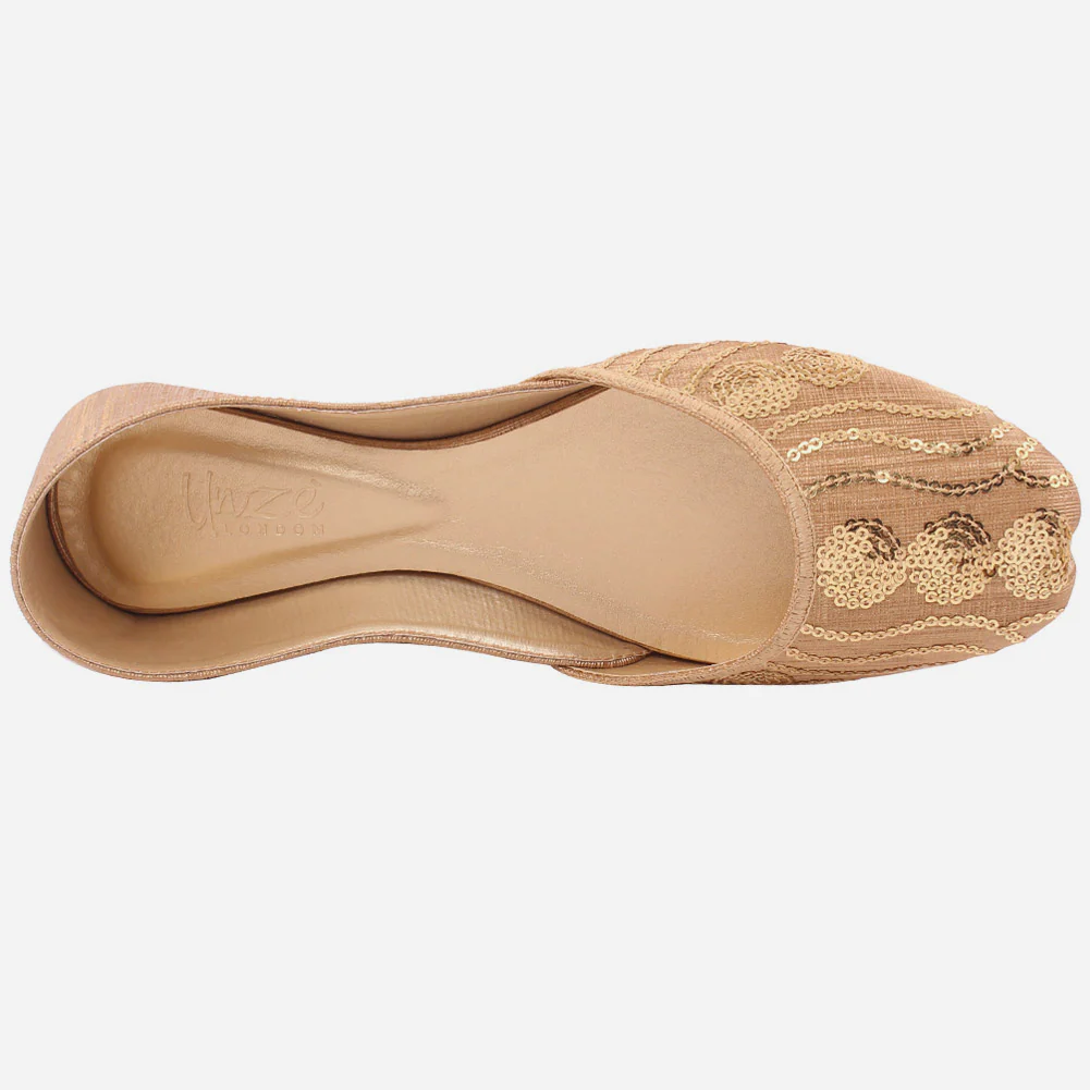 Women "Robbie" Sitare Flat Slip On Khussa - Image 4