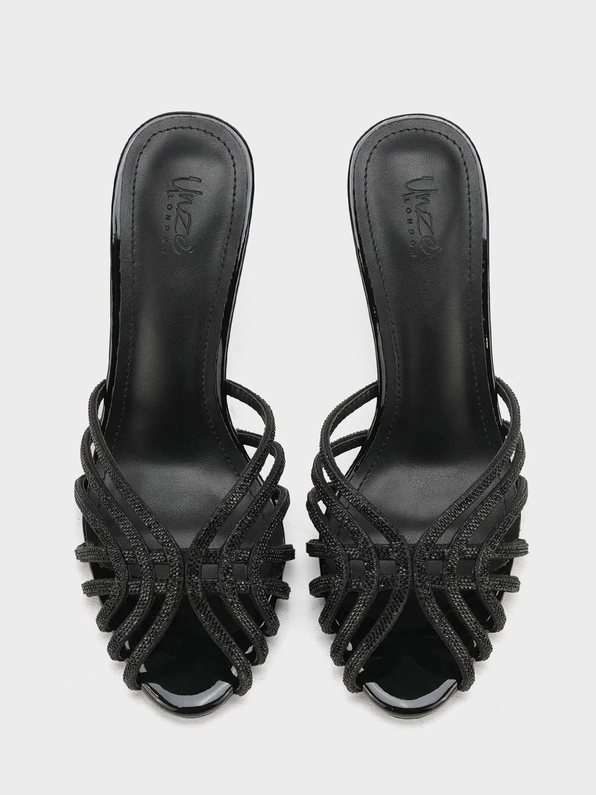Women "SYLVIA" Fancy Slip On Heel Sandals - Image 9