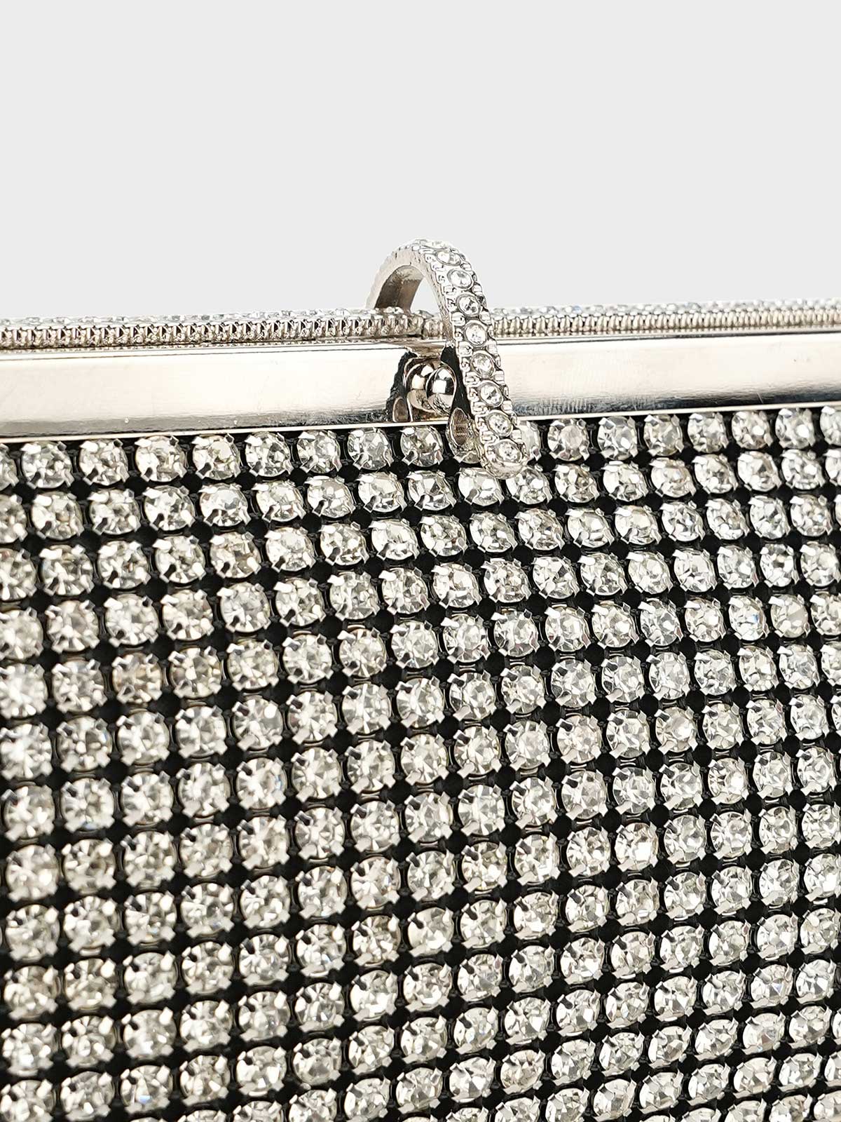 Women "TERESA" Diamond Stone Fancy Clutch - Image 7