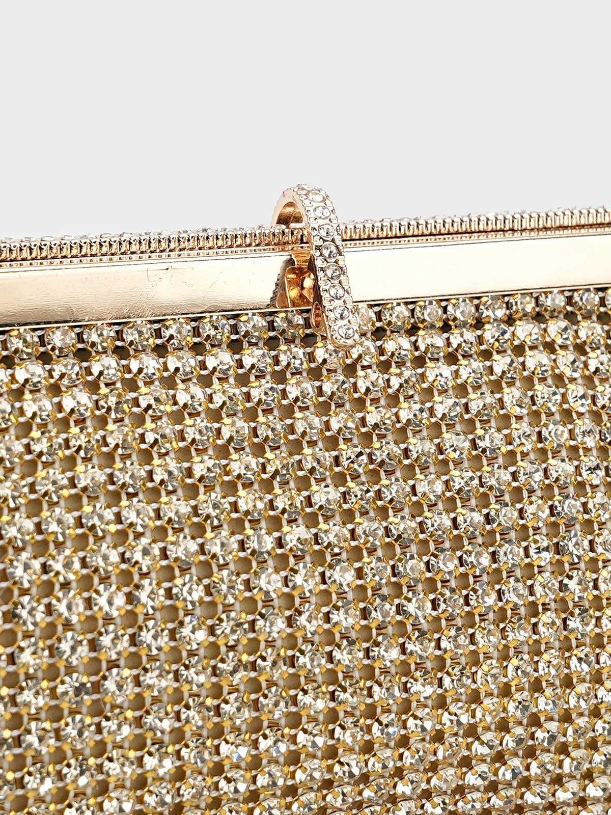 Women "TERESA" Diamond Stone Fancy Clutch - Image 8