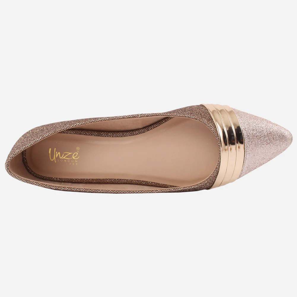 Women "Vikander" Smart & Casual Glitter Flat shoes - Image 4
