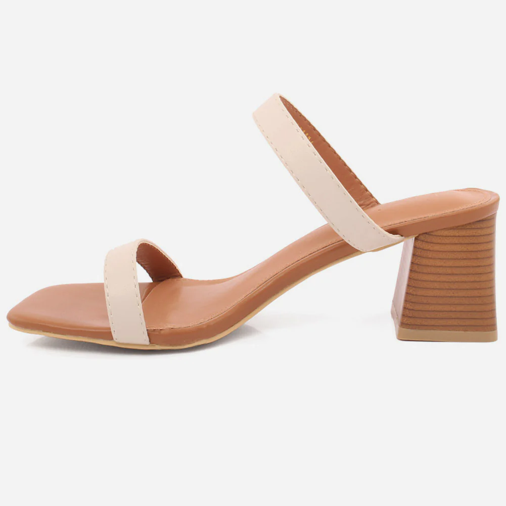 Women "VIOLA" Casual Block Heel Slip On Sandals - Image 3