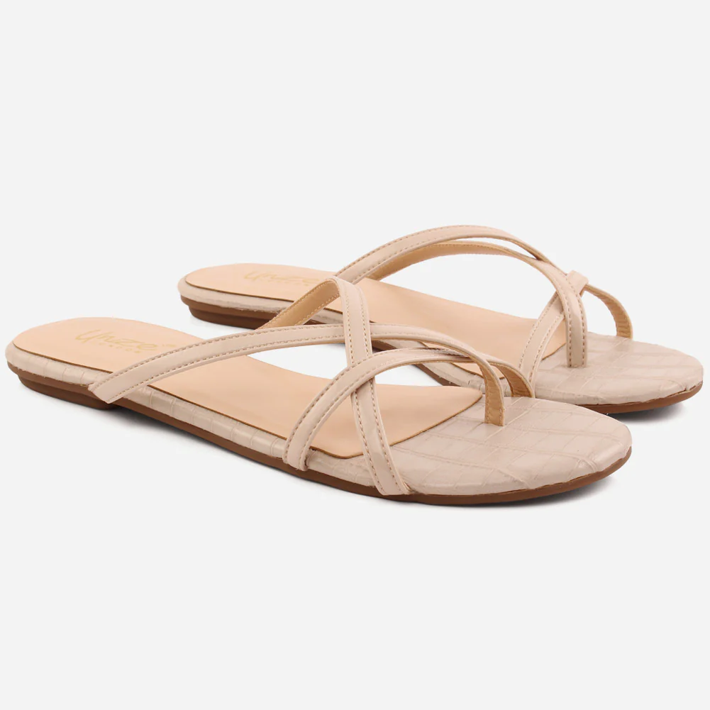 Women "XILA" Cross Strap Slippers - Image 2