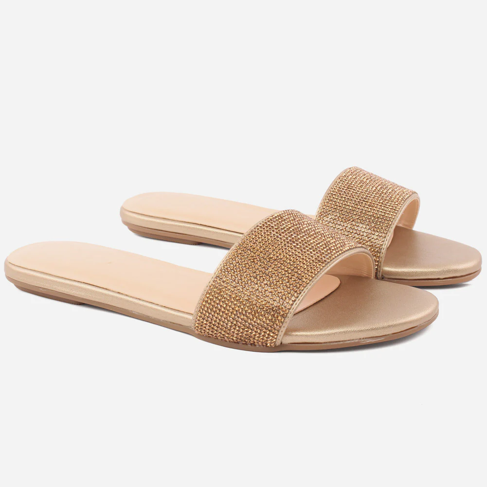 Women "Zoe" Sophisticated Glittering Slippers - Image 2