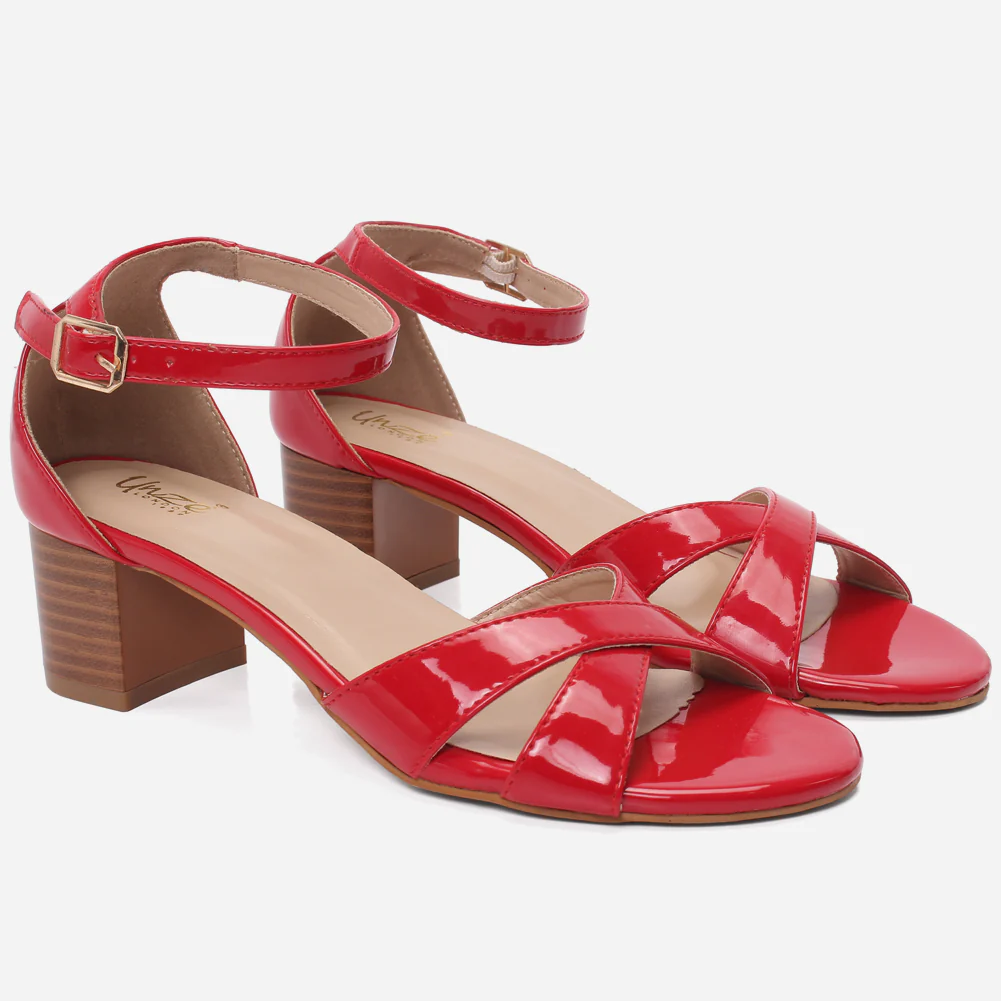 Women"Rosa" versatile wood look block heel sandals - Image 2