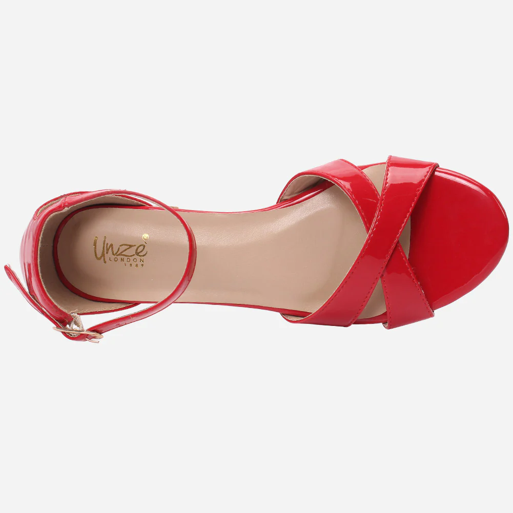 Women"Rosa" versatile wood look block heel sandals - Image 4