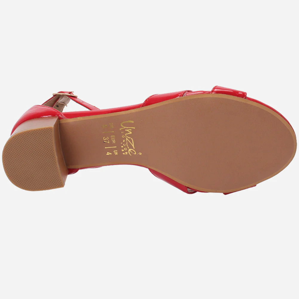 Women"Rosa" versatile wood look block heel sandals - Image 5