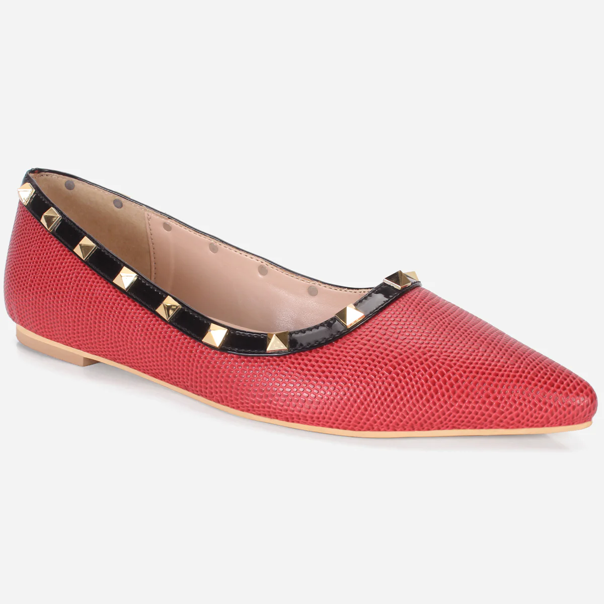 Womens "ADELAIDA "Pointed Adorned Flat Shoes