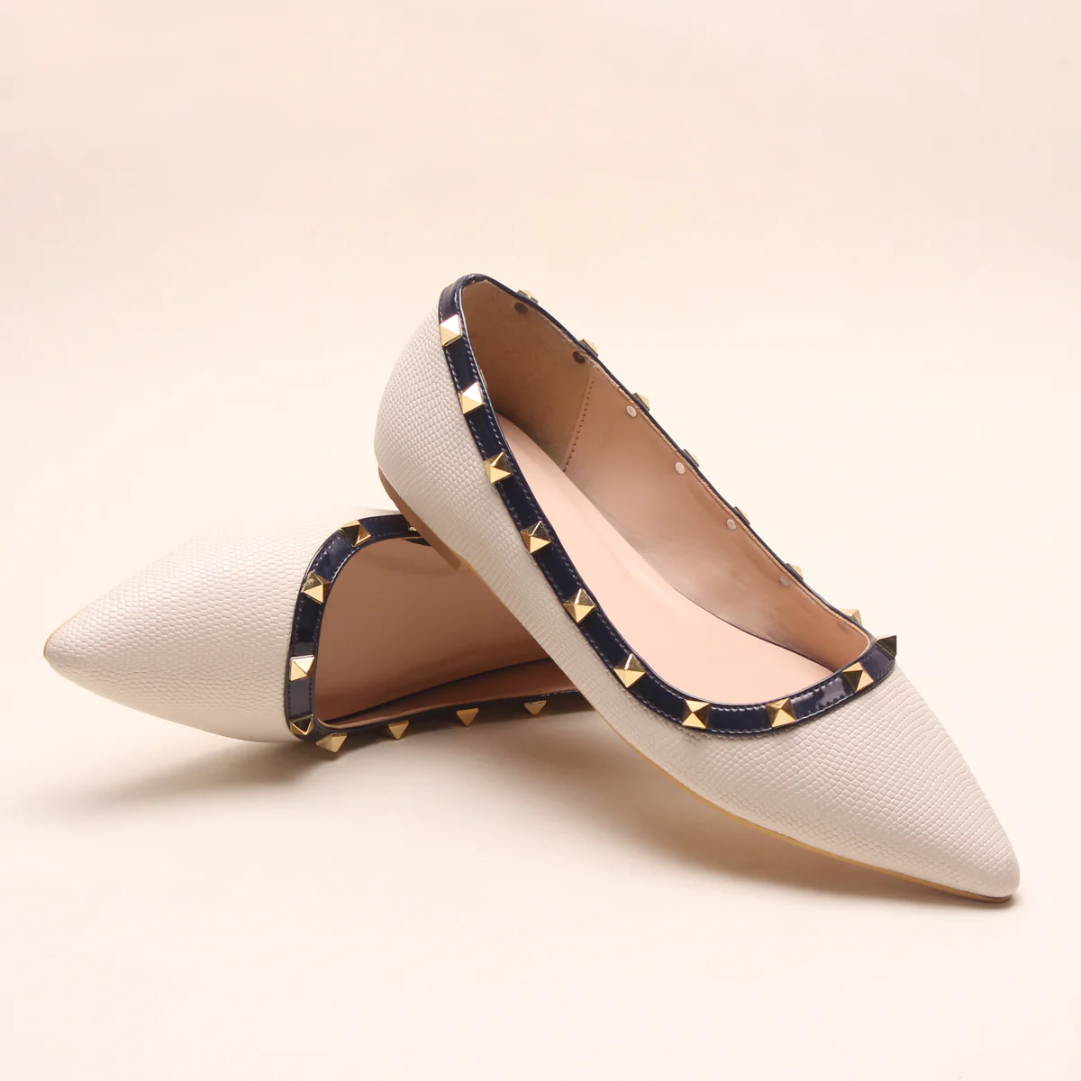 Womens "ADELAIDA "Pointed Adorned Flat Shoes - Image 6