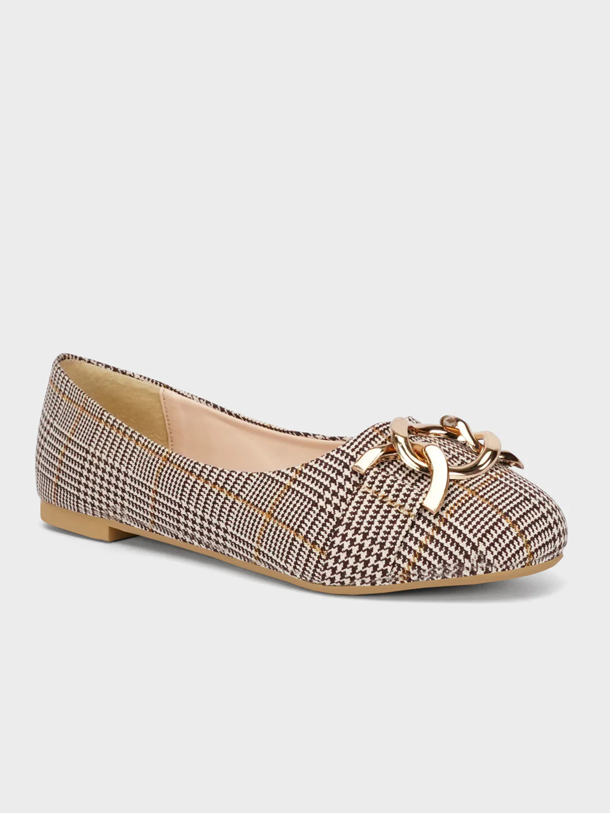 Womens "AMALIA" Metallic Buckled Pumps