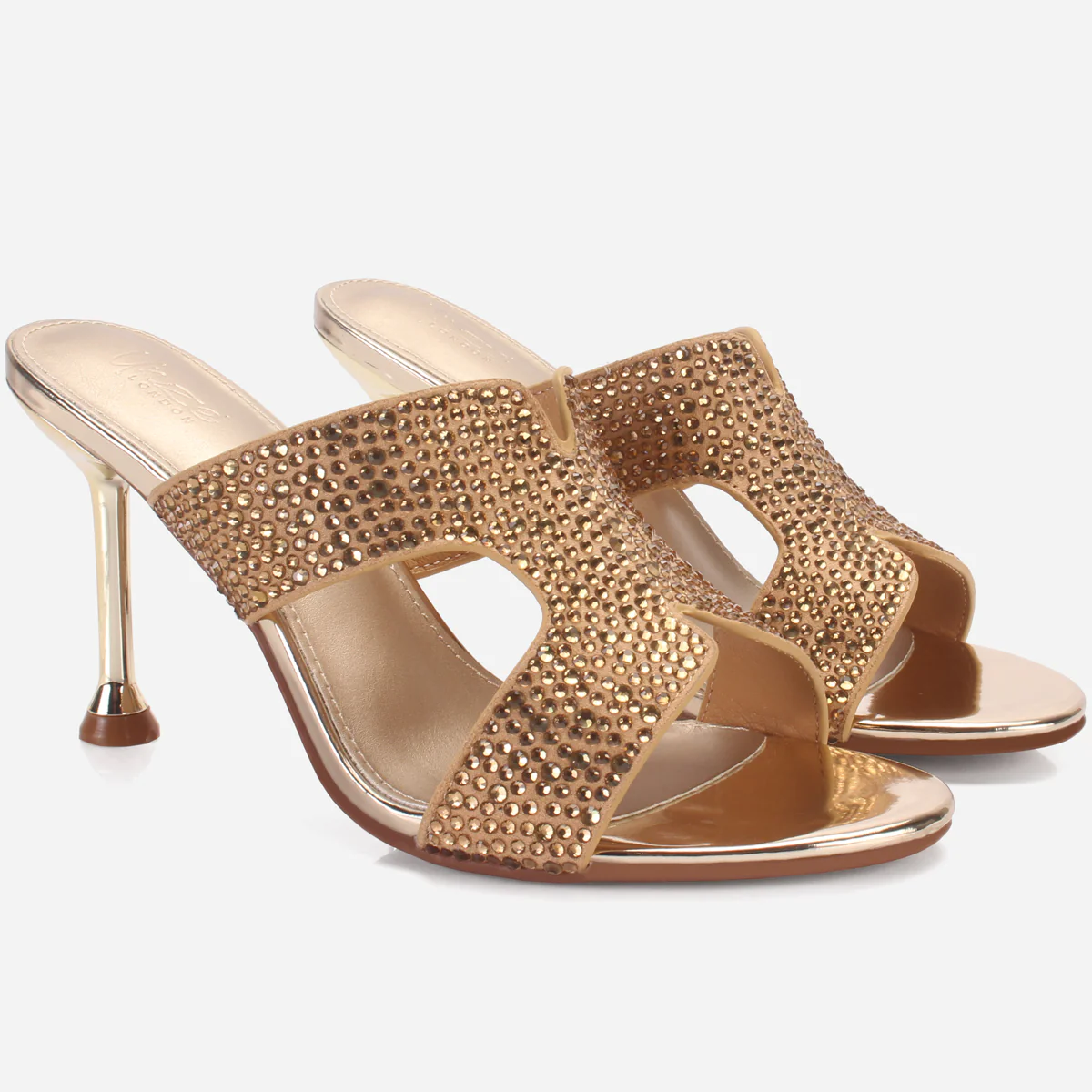 Women's "AMEERA" Open Toe Decorated Wedding Sandals - Image 2