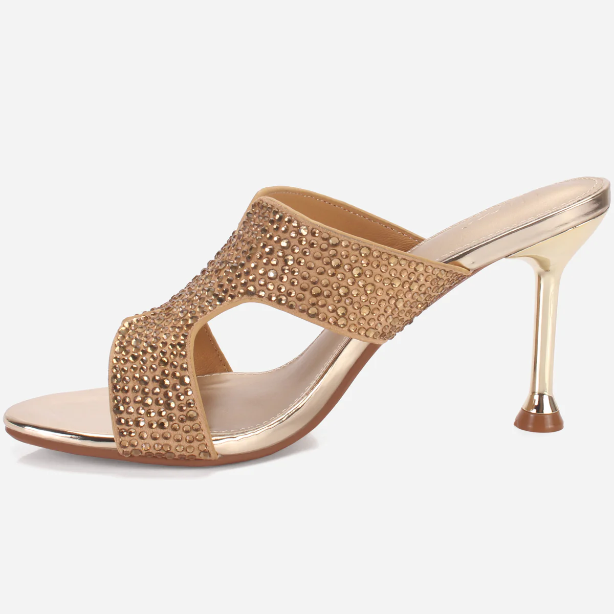 Women's "AMEERA" Open Toe Decorated Wedding Sandals - Image 3