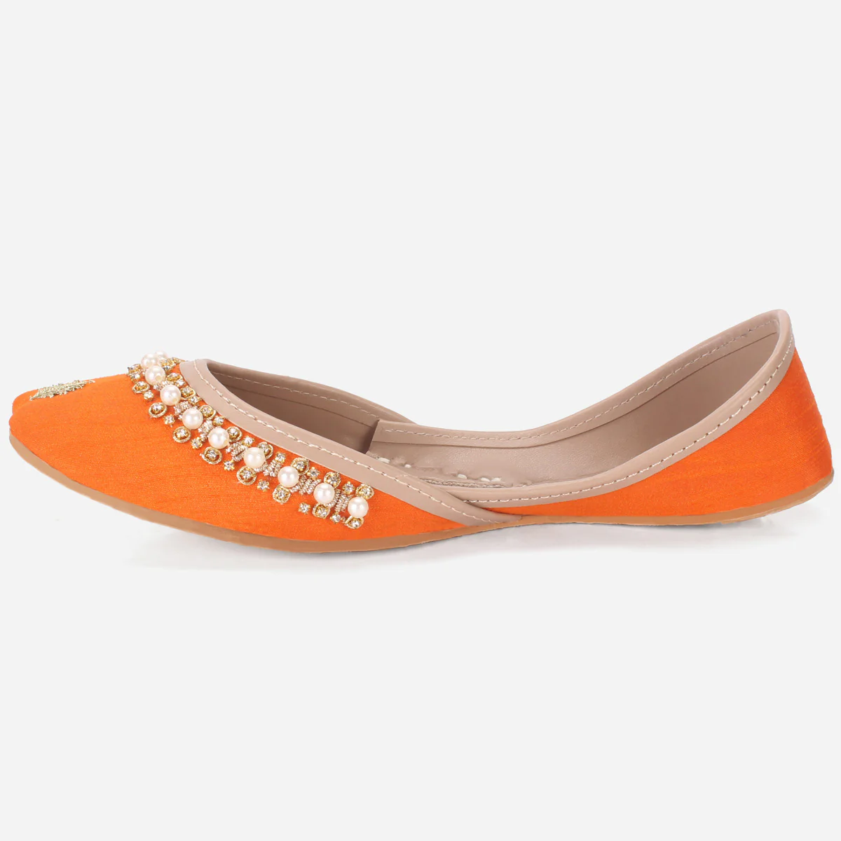 Womens "AMZIE" Leather Flat Khussa - Image 3