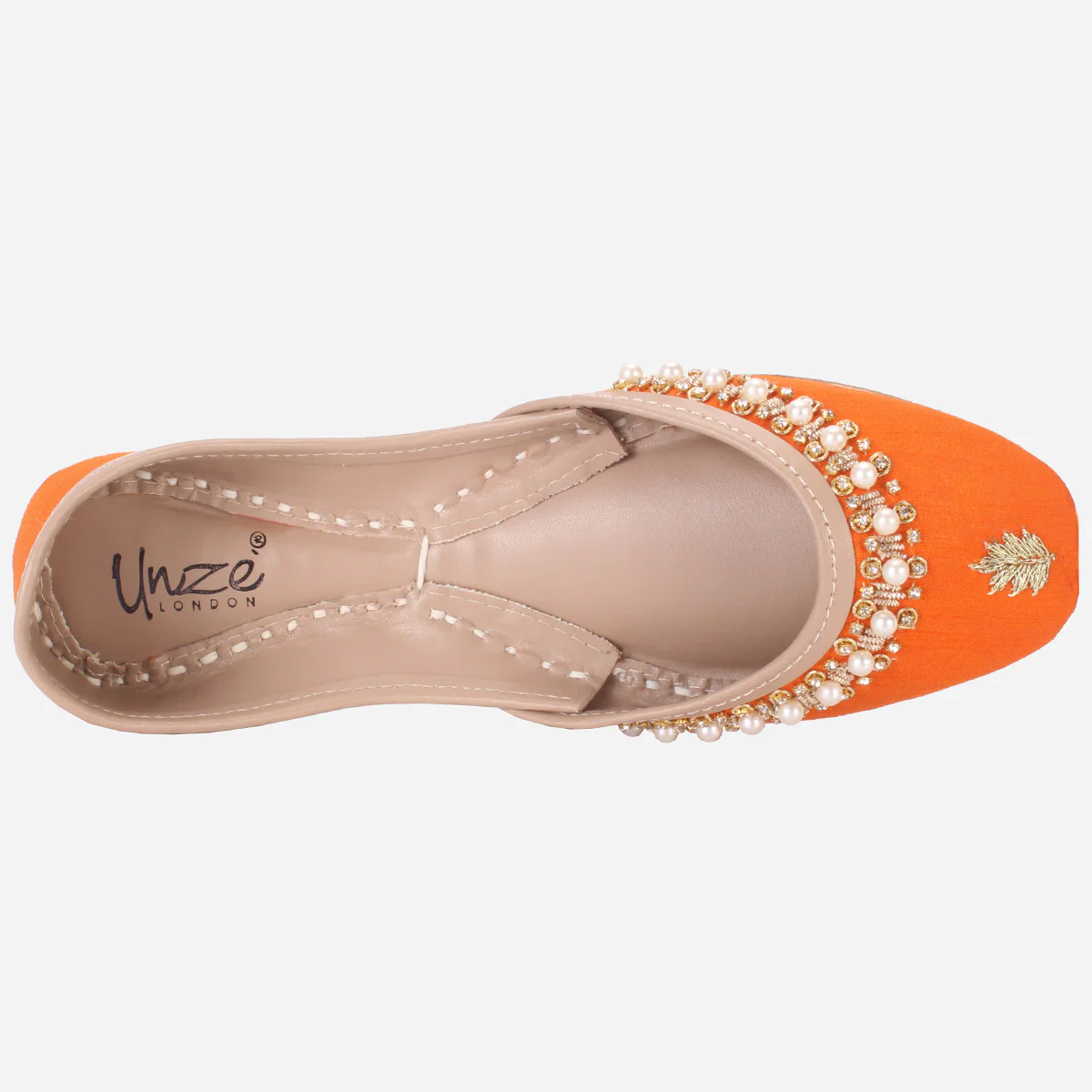 Womens "AMZIE" Leather Flat Khussa - Image 4