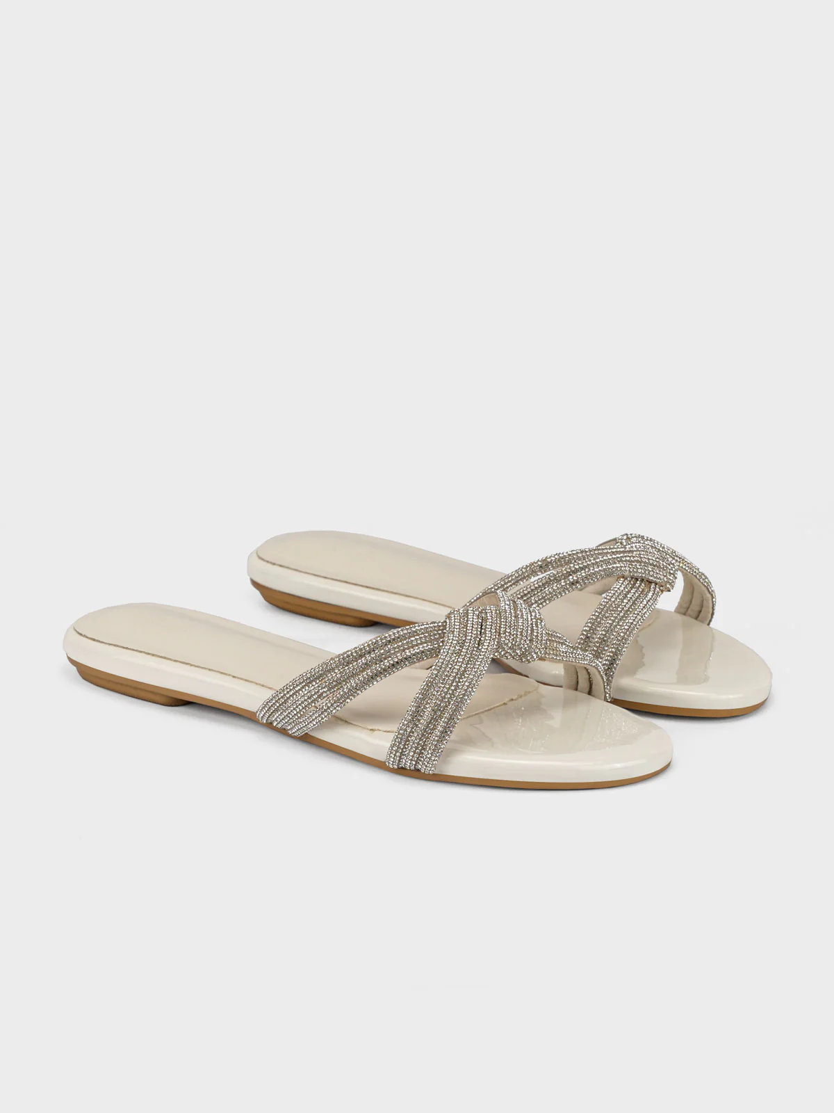 Women's "ANIKE"Crystals Evening Slippers - Image 2