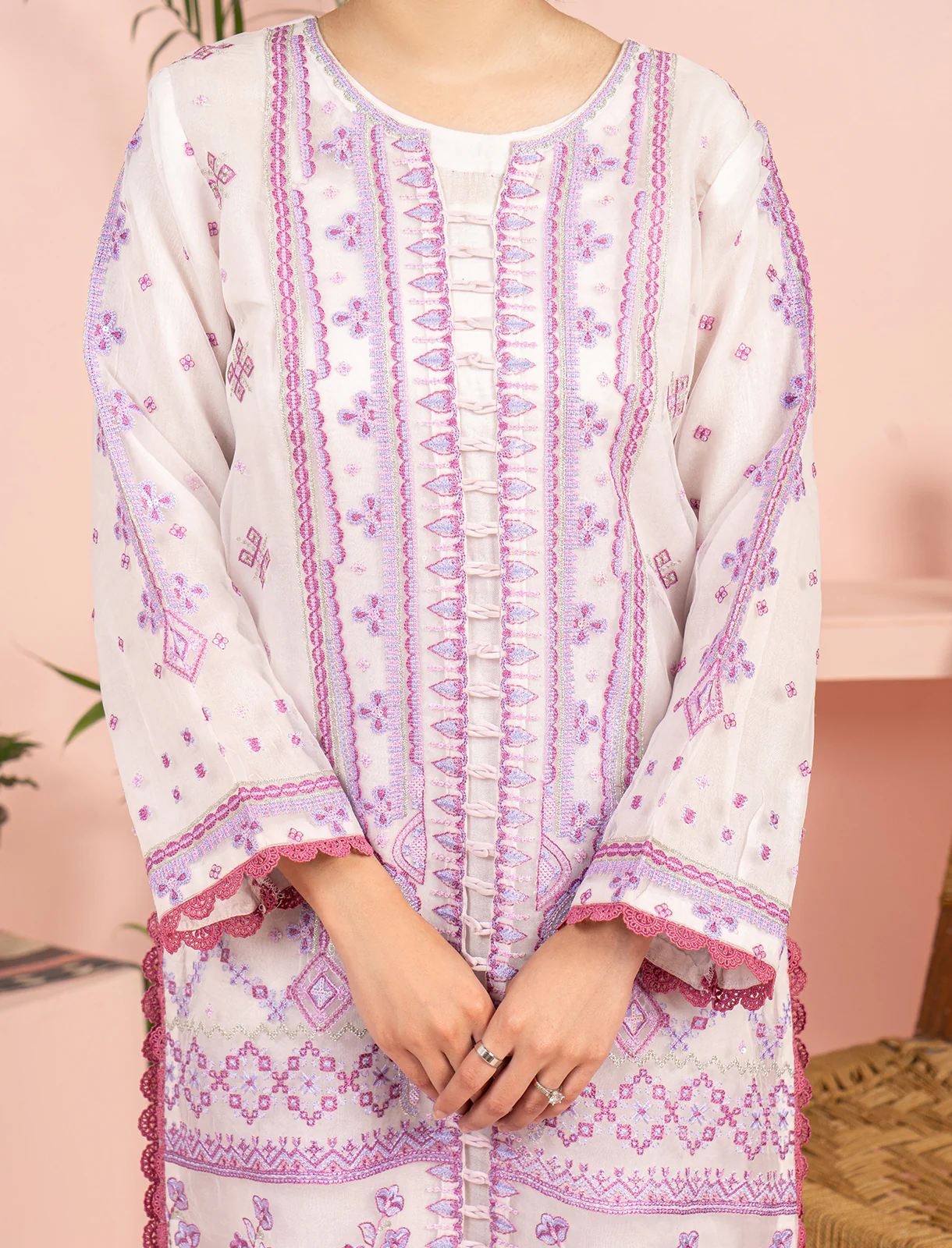 Womens "AREZOO" Luxe Organza Three Piece Suit - Image 3