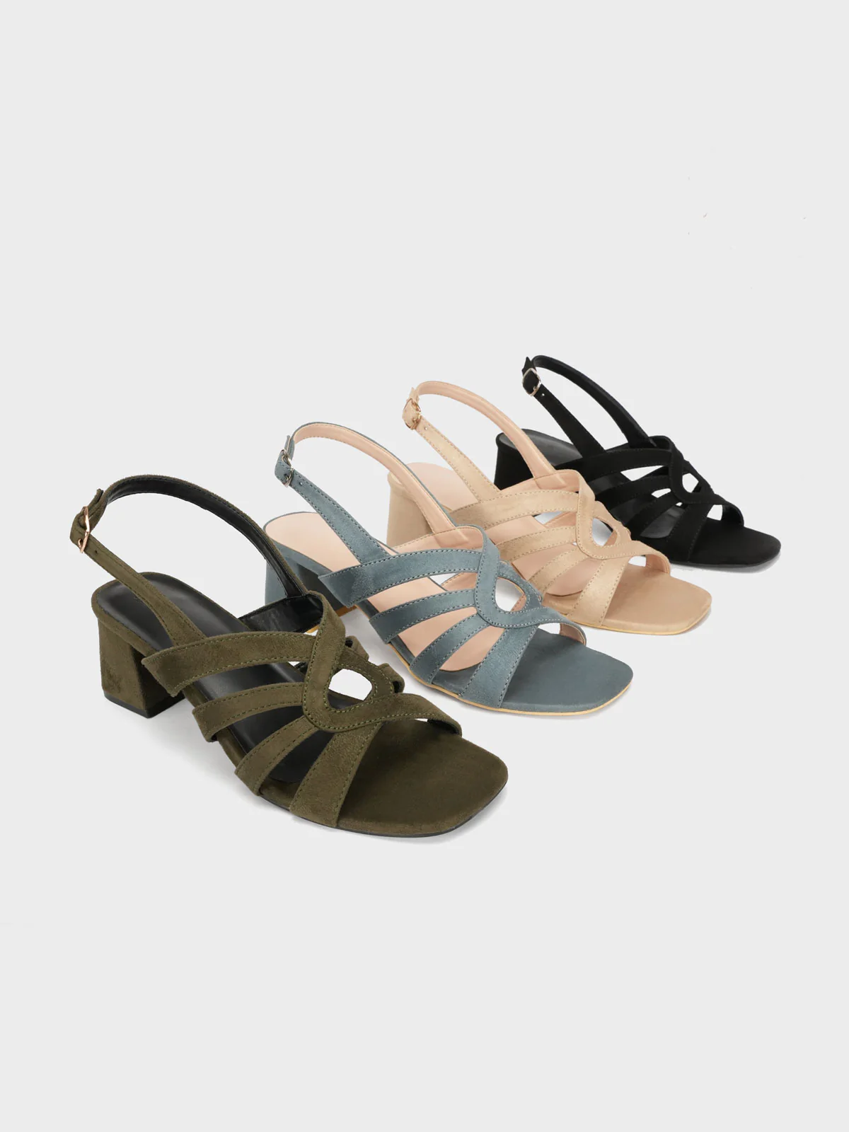 Womens "ARIEL" Comfy Block Heel Sandals - Image 5