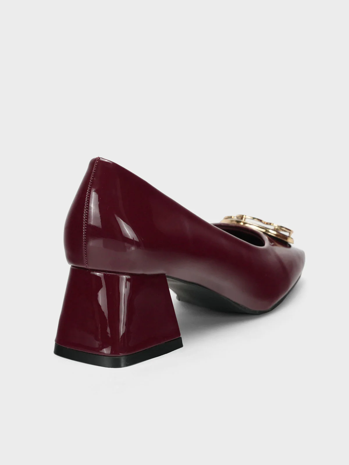 Womens "ARIZONA" Fancy Block Heel Courts - Image 3
