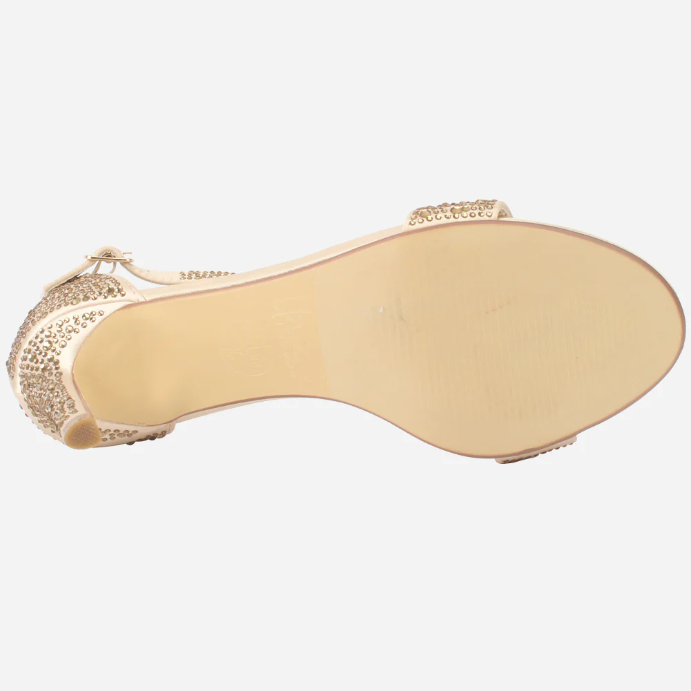 Womens "ASHLEY" Embellished Party Sandals - Image 5
