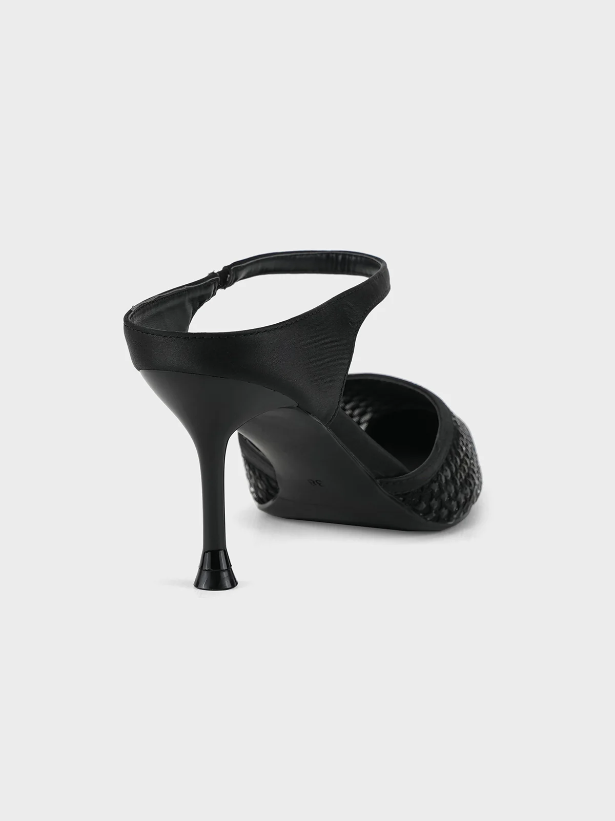 Womens "ASTREA" Pointy Net Detailing Sandals - Image 5