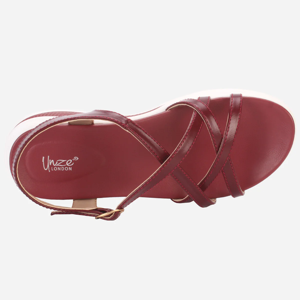 Womens "AURORA" Crisscross Straps Comfy Sandals - Image 4