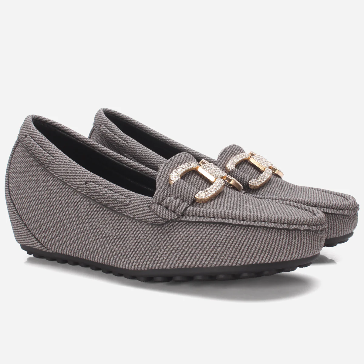 Women's "BENEDITTA" High Wedge Comfy Moccasins - Image 2