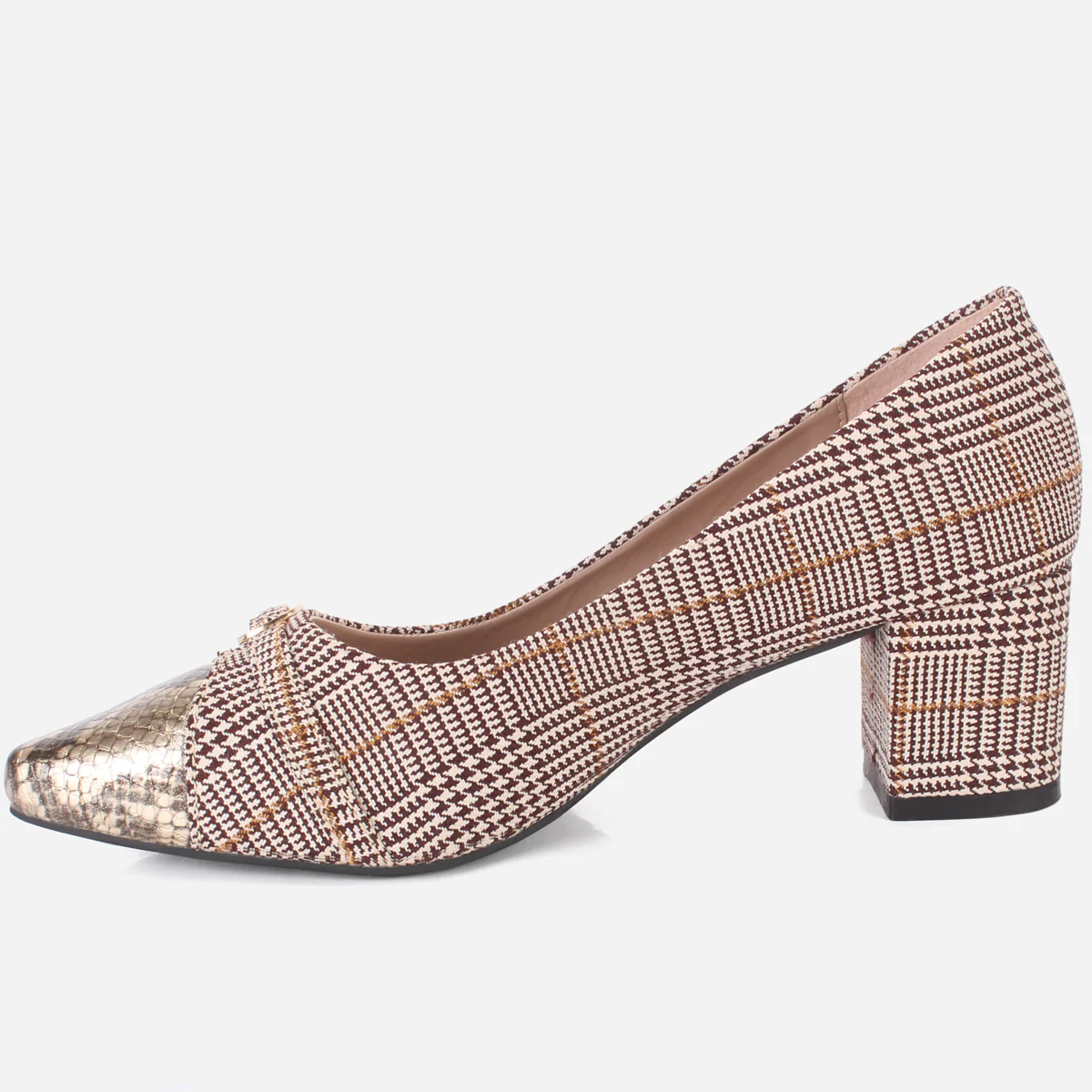 Womens "BENJI" Block Heel Office Court Shoes - Image 3