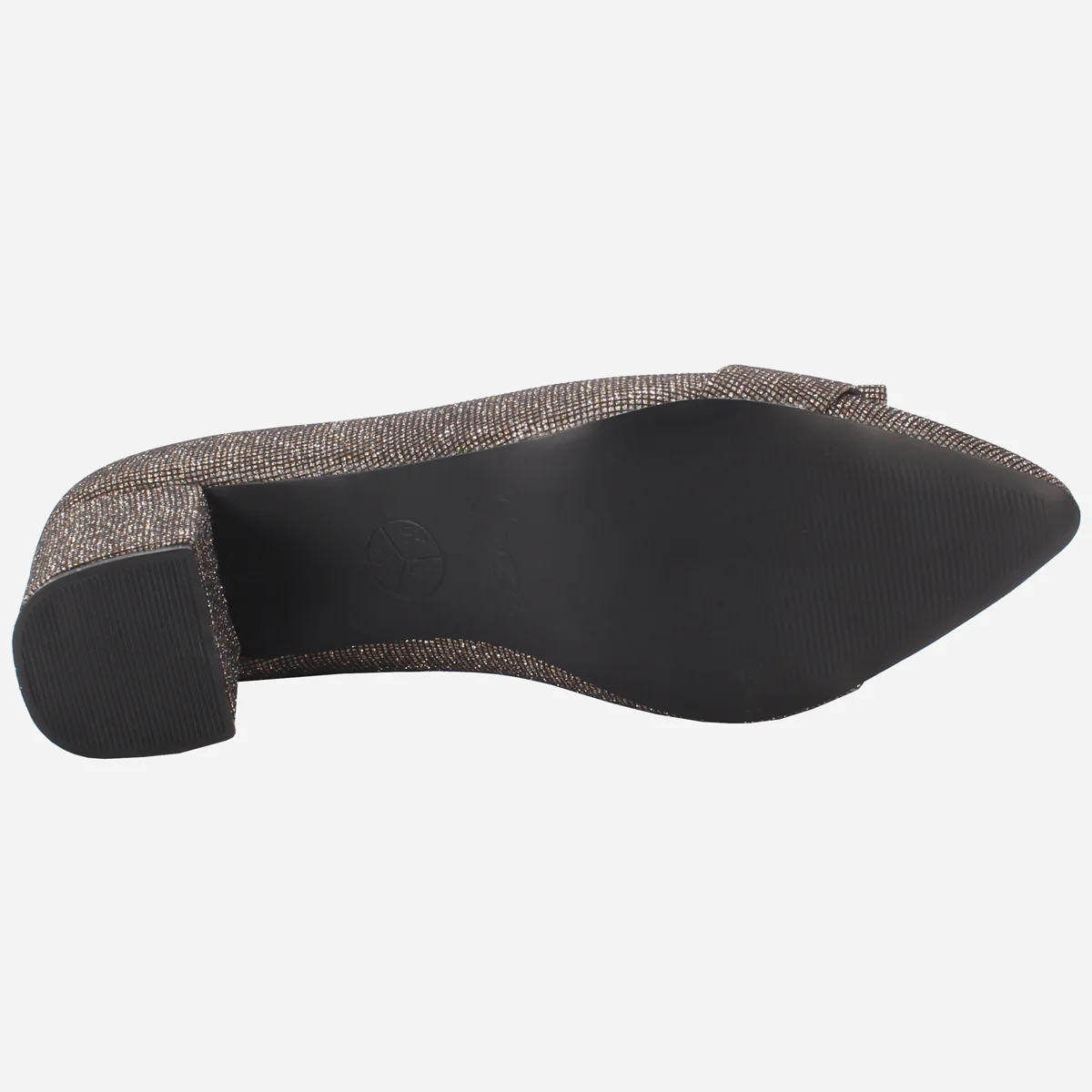 Womens "CALLIAS" Block Heeled Slip On Courts - Image 5