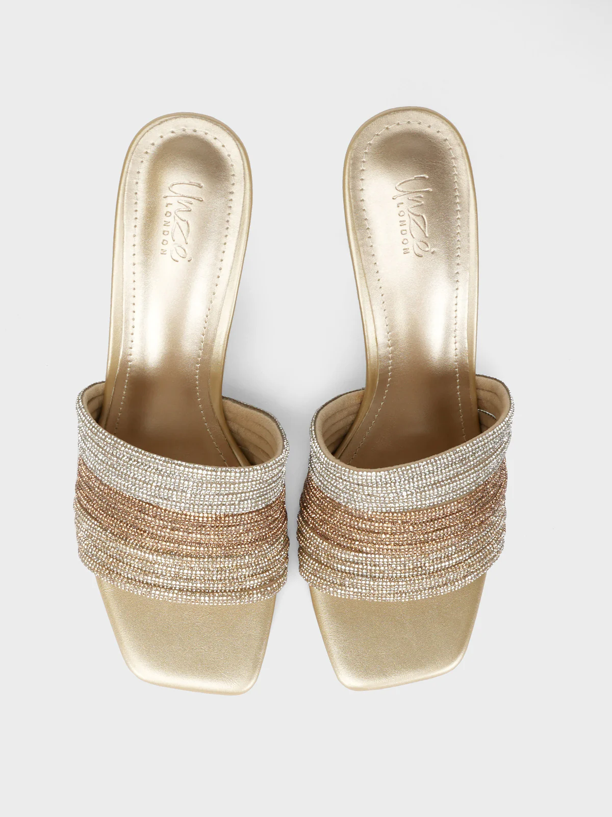 Womens "CHRYSSIE" Crystals Detailing Sandals - Image 5