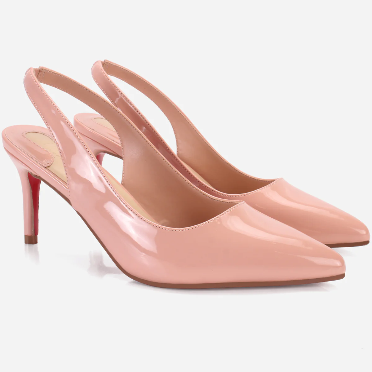 Womens "CRYSTAL" Elegent Sling Back Heeled Sandals - Image 2