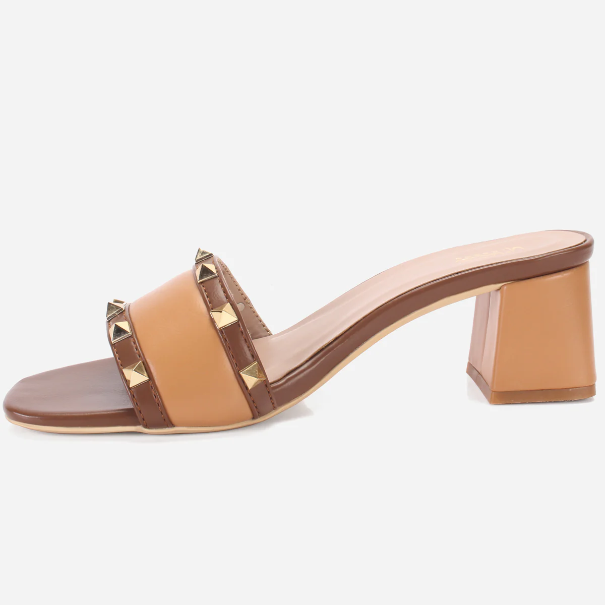 Womens "DEENA" Decorated Block Heeled Sandals - Image 3