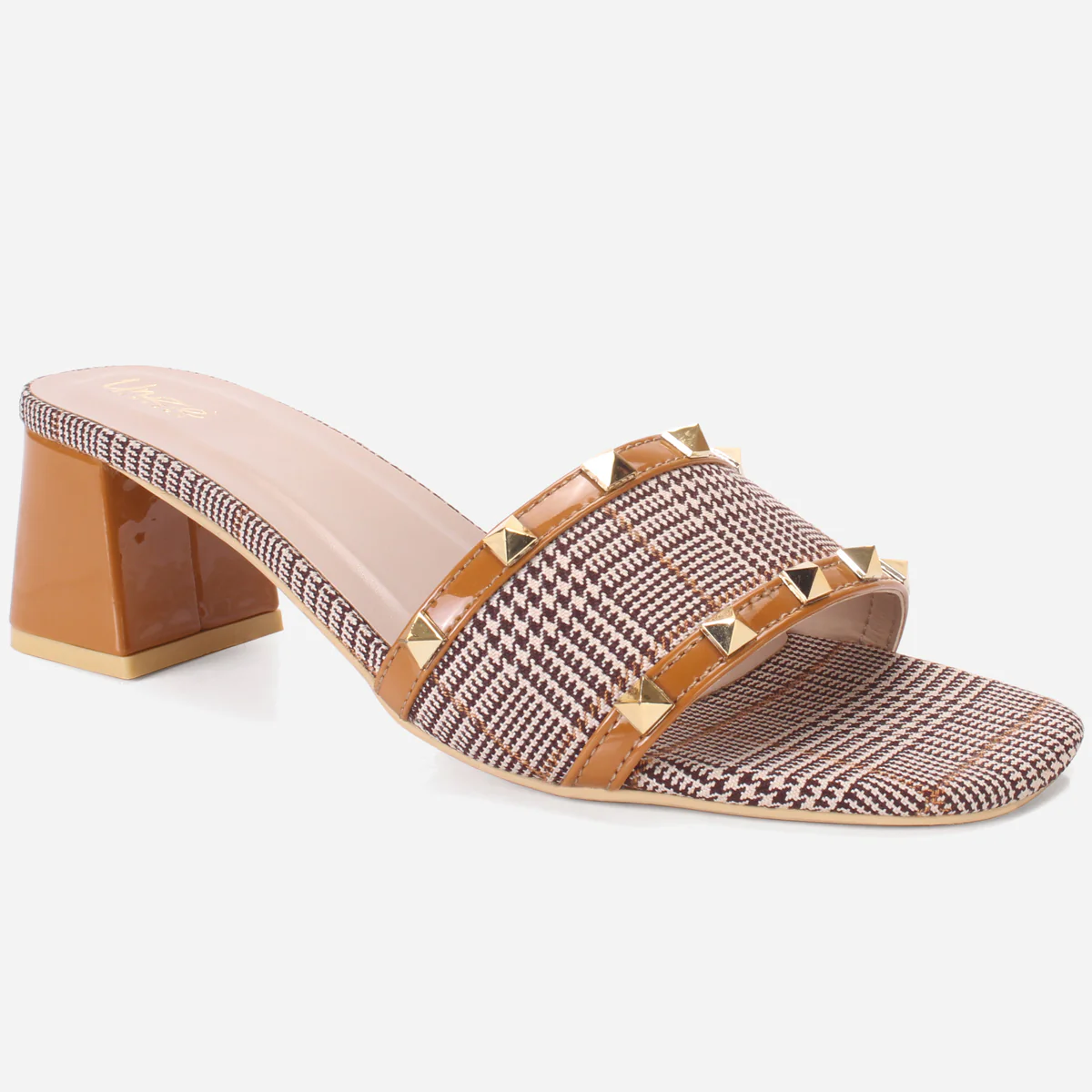 Womens "DEENA" Decorated Block Heeled Sandals
