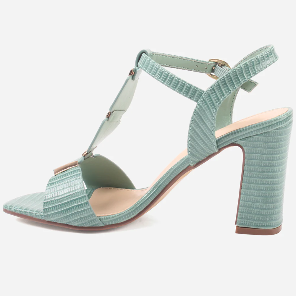 Womens "DIOAR" T-Bar Heeled Party Sandals - Image 3