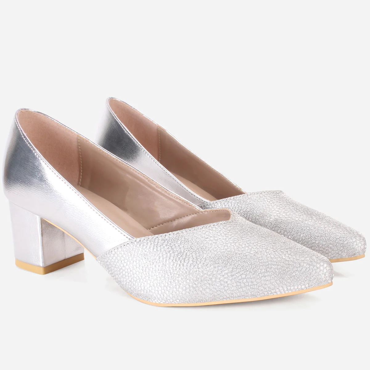 Womens "DIONNE" Pointed Court Shoes - Image 2