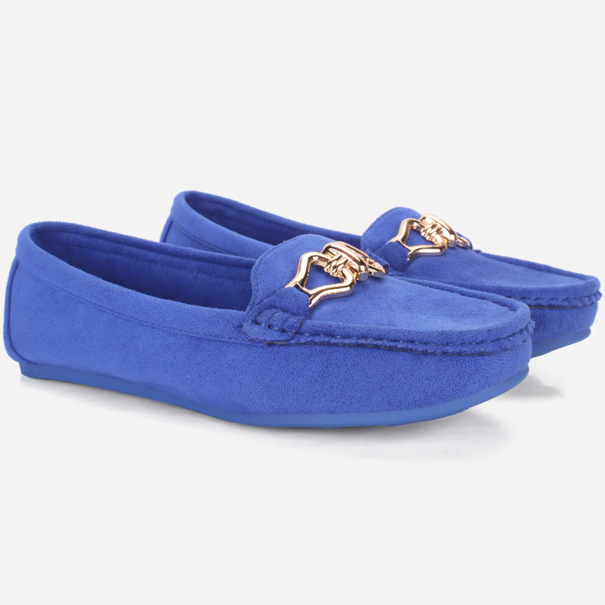 Womens "DOIRE" Flat Comfy Slide In Moccasins - Image 2