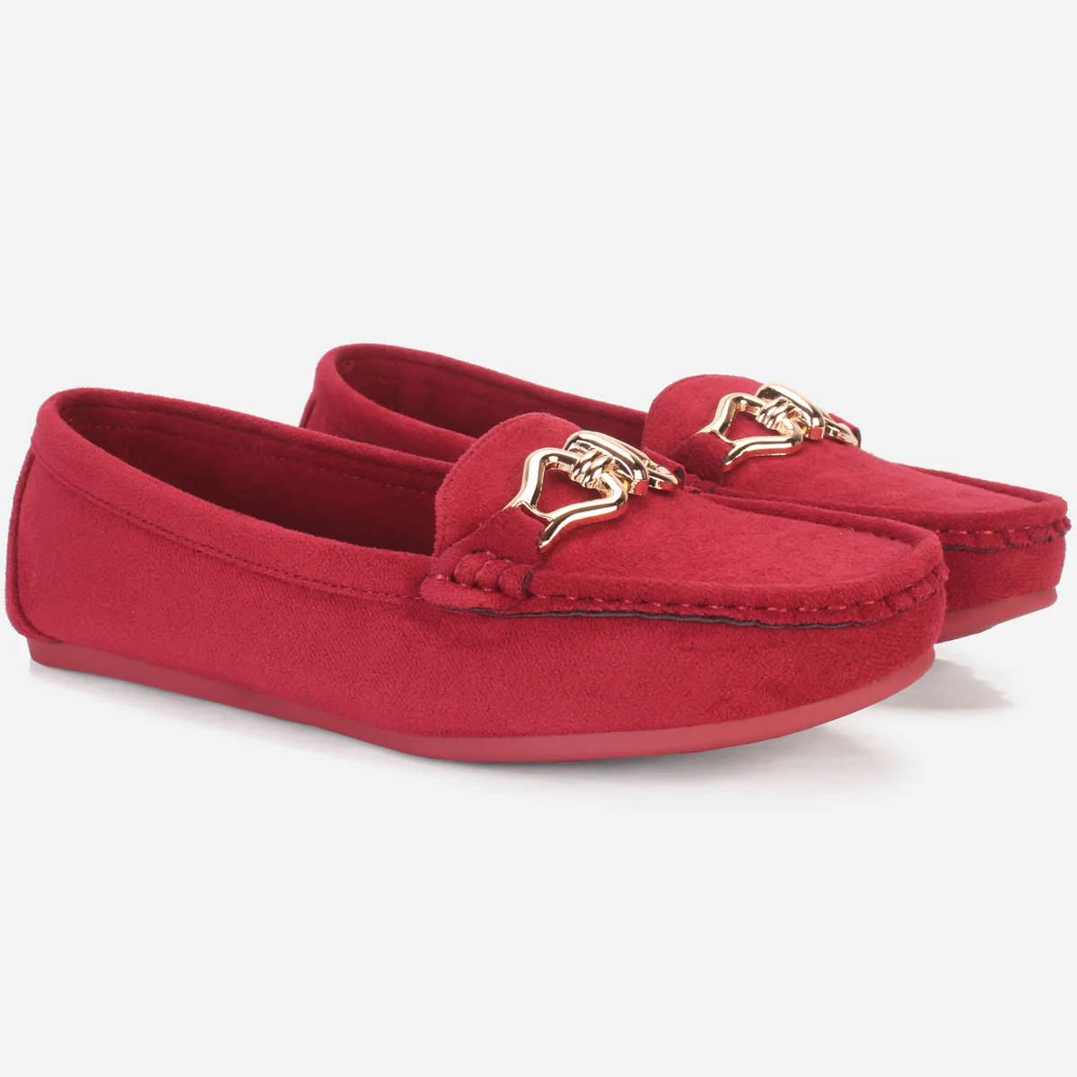 Womens "DOIRE" Flat Comfy Slide In Moccasins - Image 2