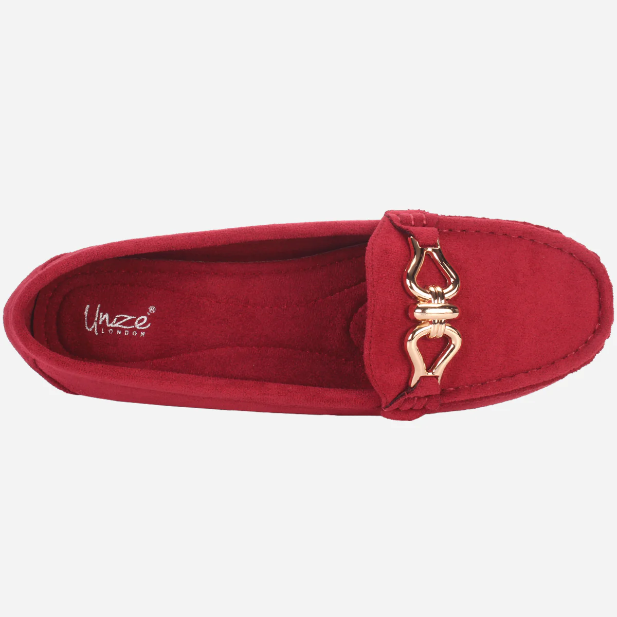 Womens "DOIRE" Flat Comfy Slide In Moccasins - Image 4