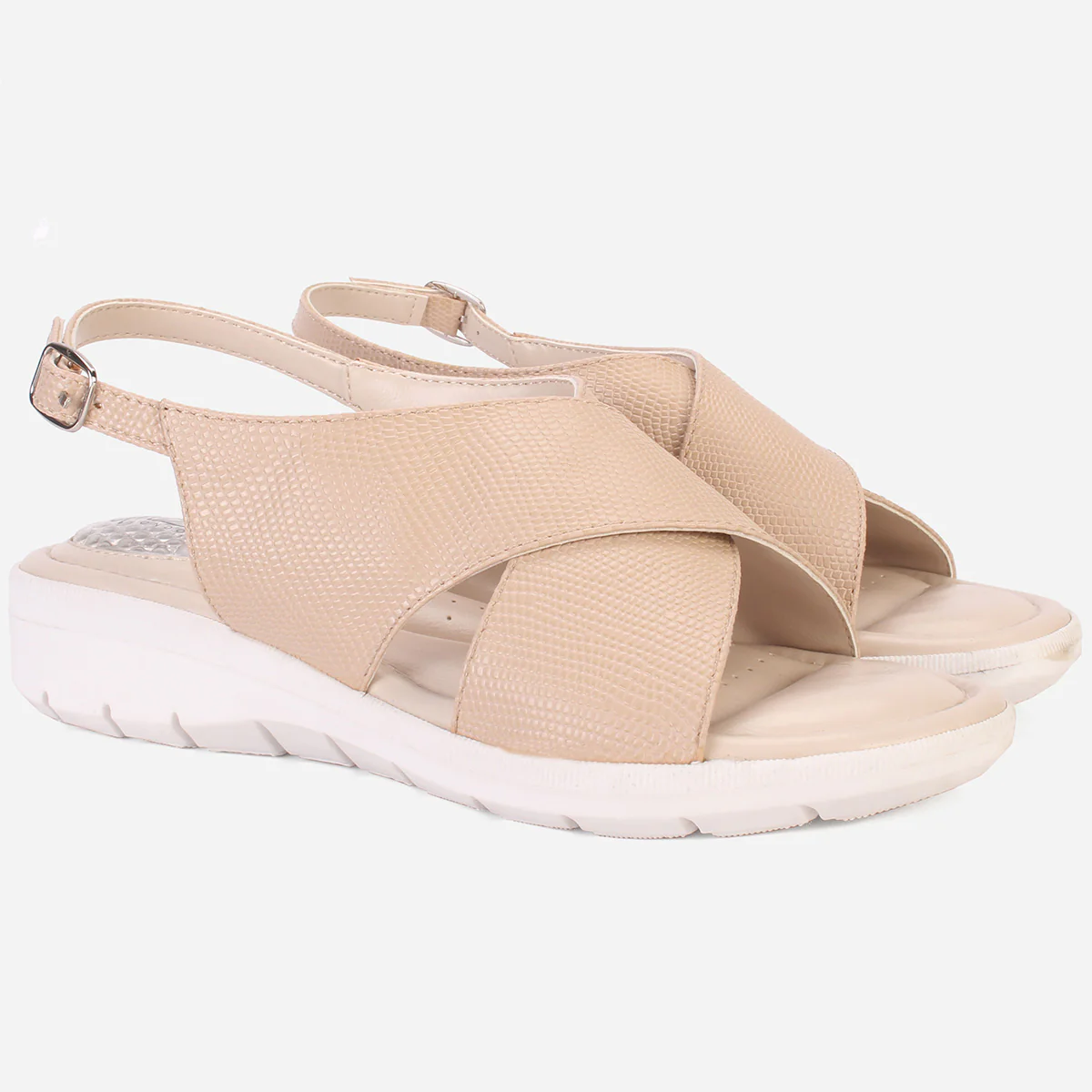 Women's "ELENA" Wide Strap Open Toe Sandals - Image 2