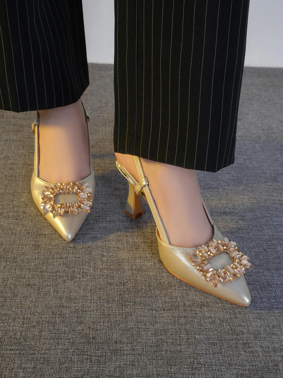 Womens "ERMINA" Fancy Pointed Sandals - Image 3