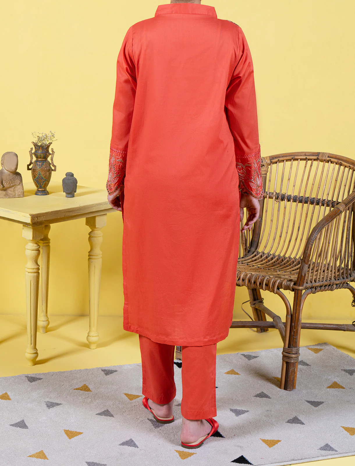 "FLEURR" Embroidered Stitched Lawn Shirt - Image 3