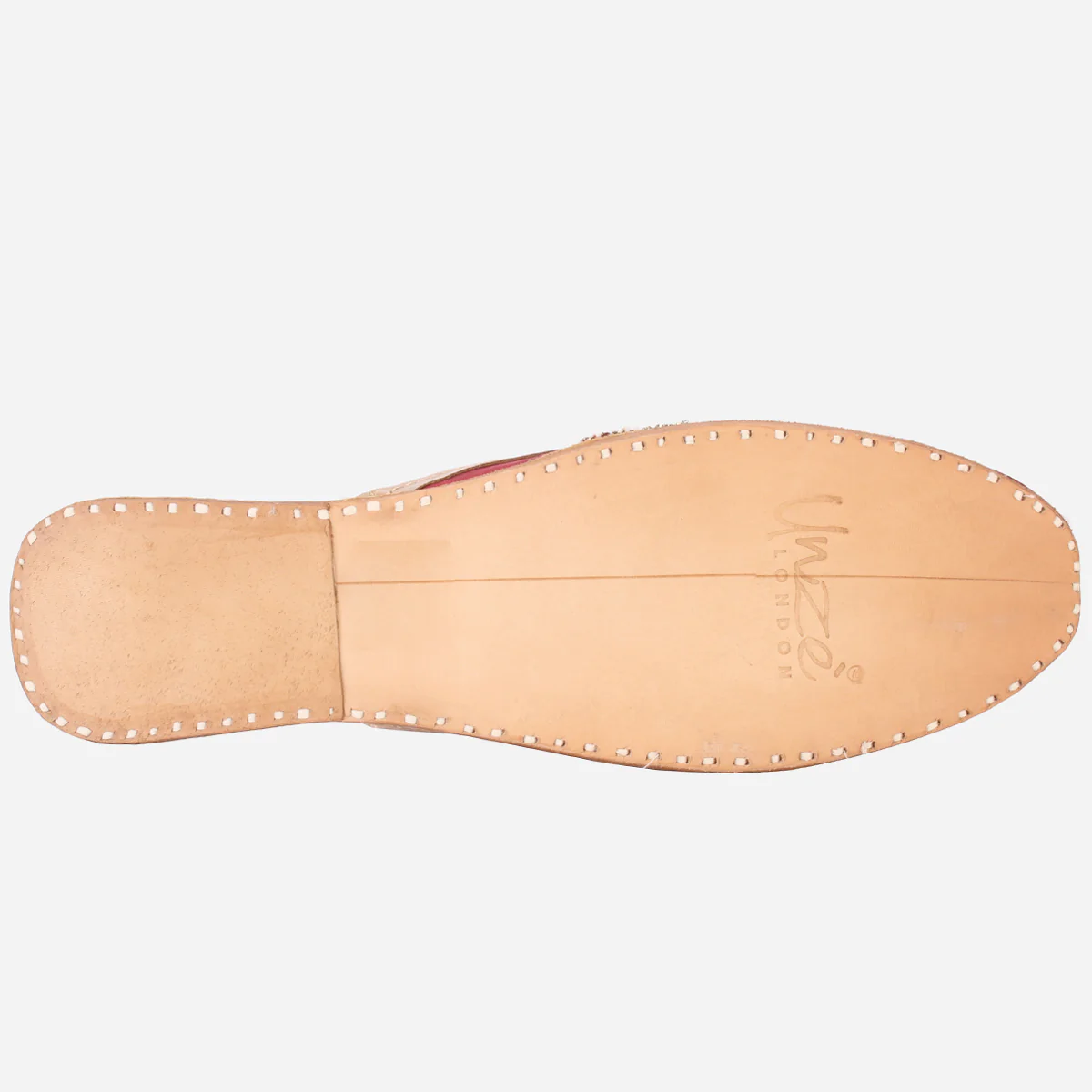 Womens "GLITZ" Handmade Leather Flat Open Back Pumps - Image 5