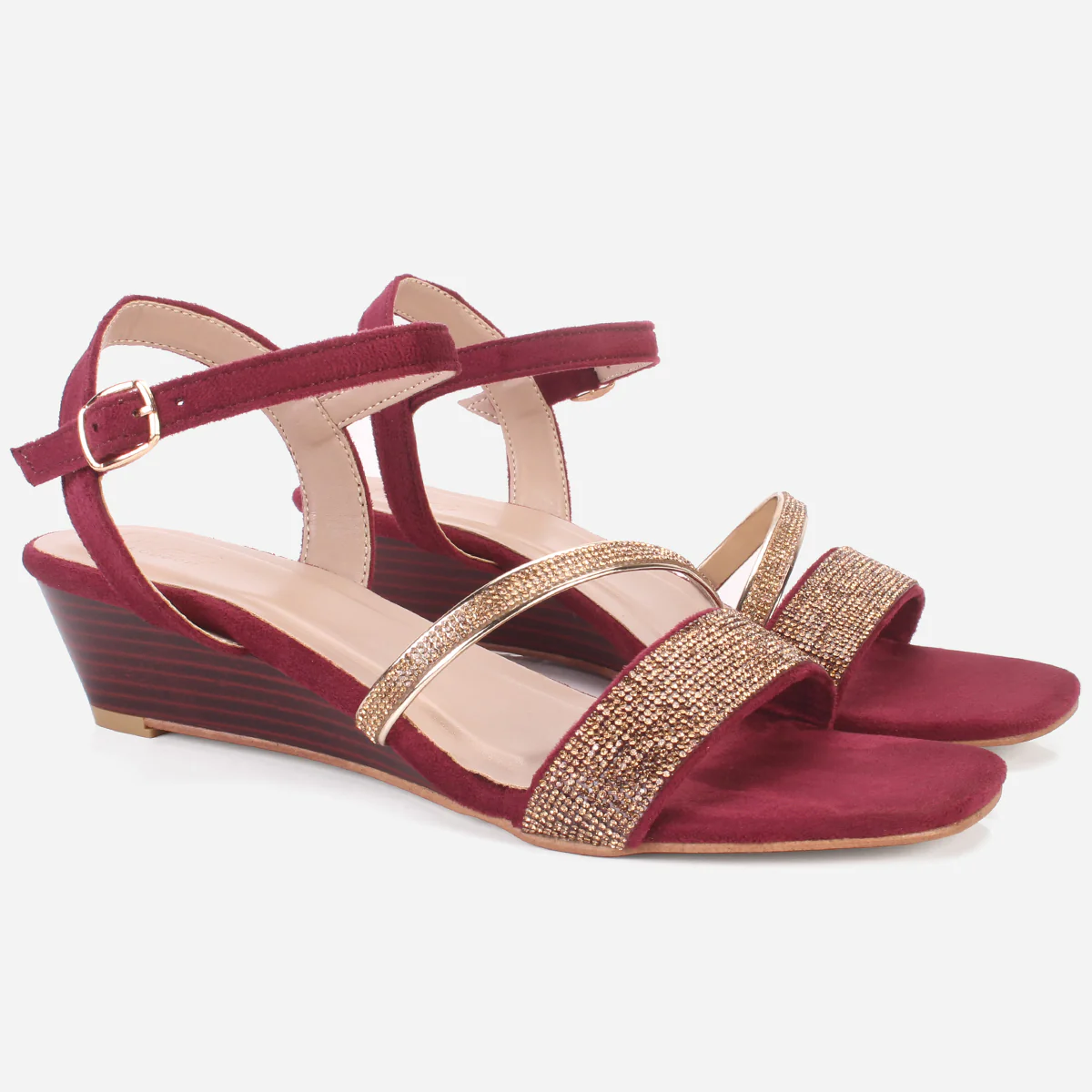 Womens "GUANA" Wedge Heel Sandals - Image 2