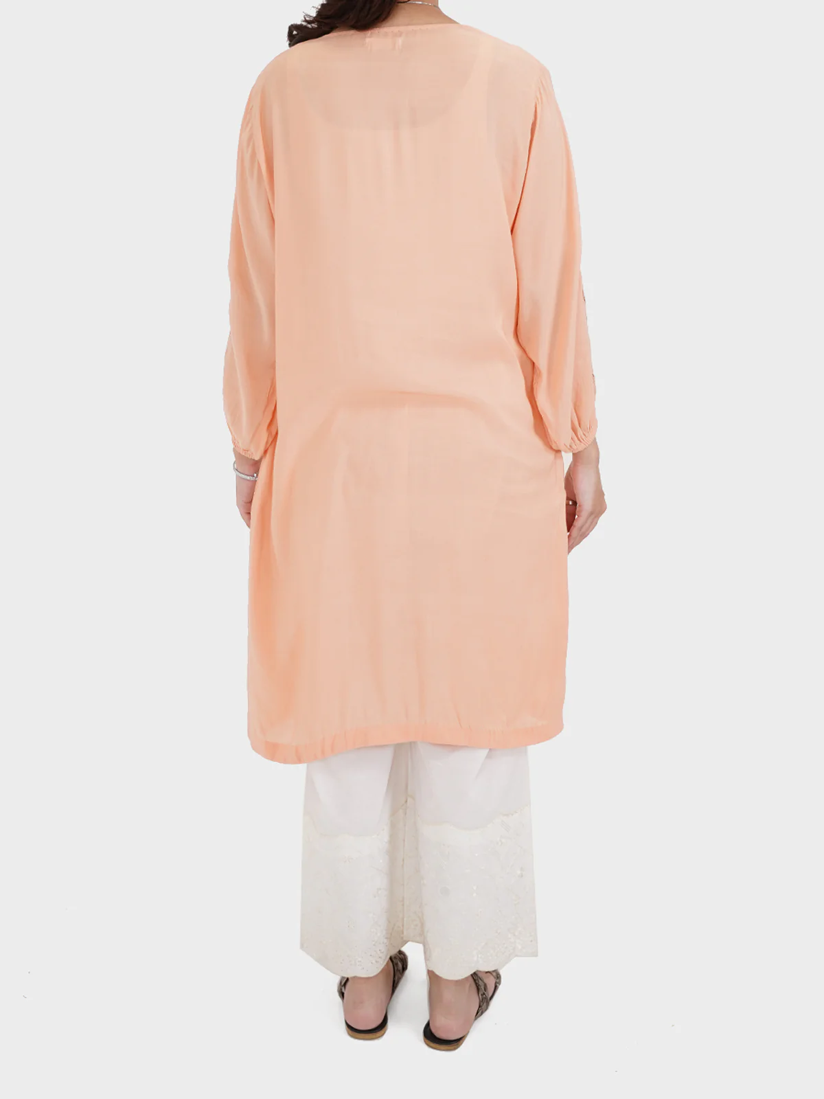"HIKARI" Cotton Net Stitched Shirt - Image 3