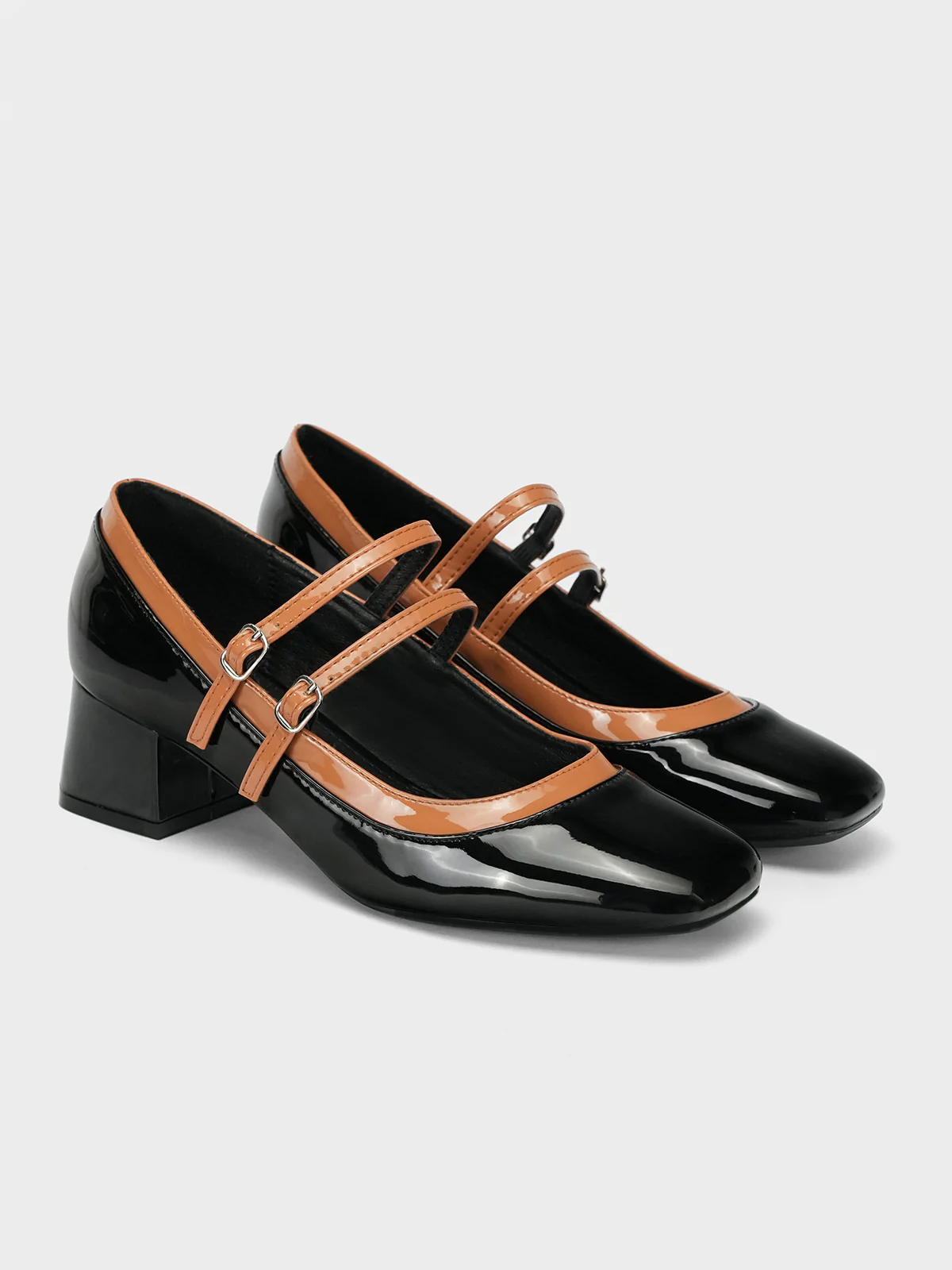 Women's "HOTEP" Dual Strap Block Heel Courts - Image 2