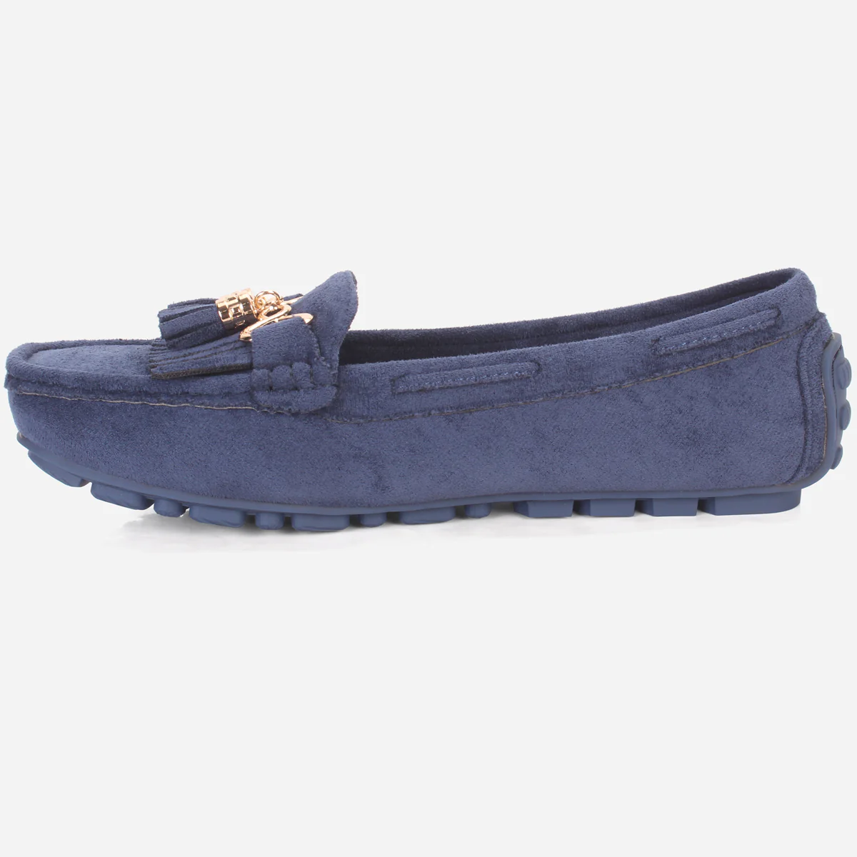Womens "ISSA" Flat Comfy Slide In Moccasins - Image 3