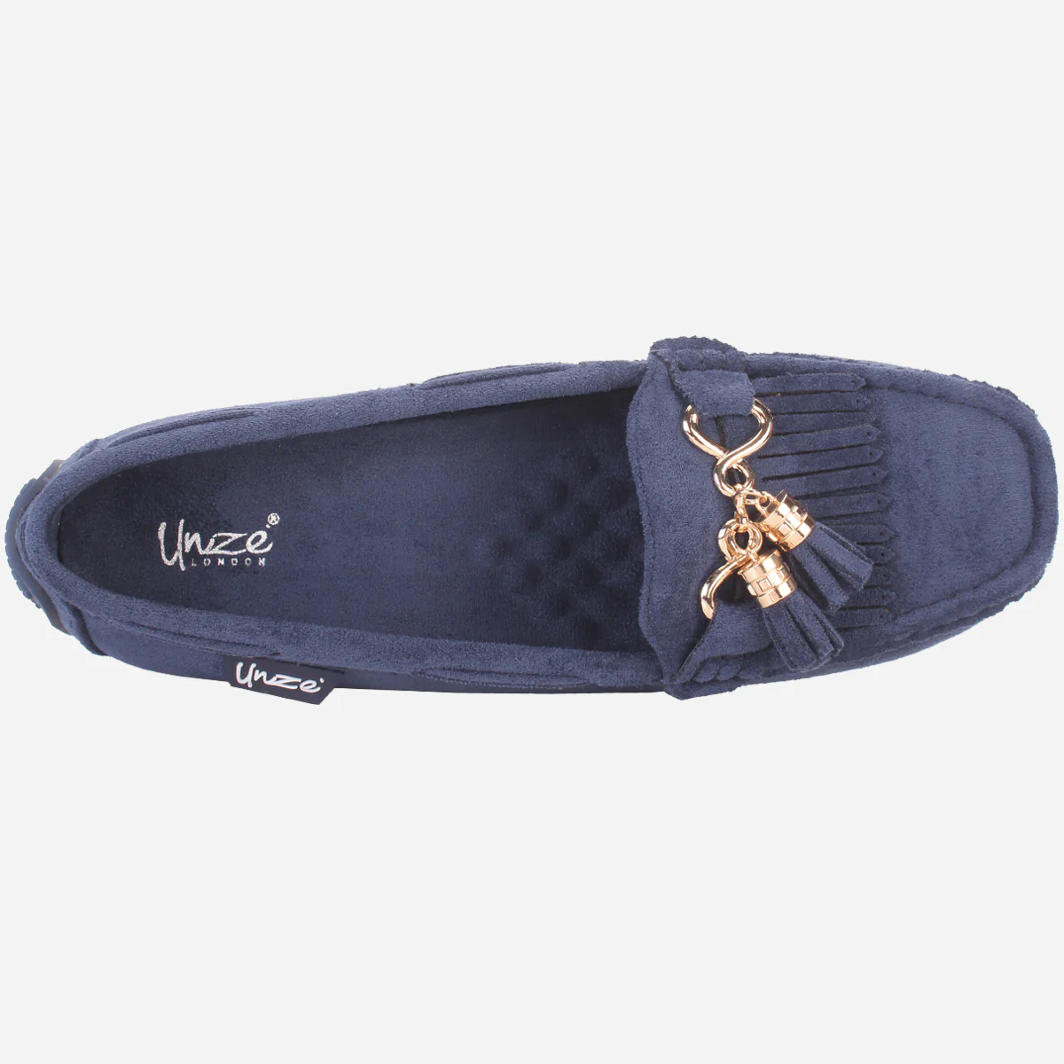 Womens "ISSA" Flat Comfy Slide In Moccasins - Image 4