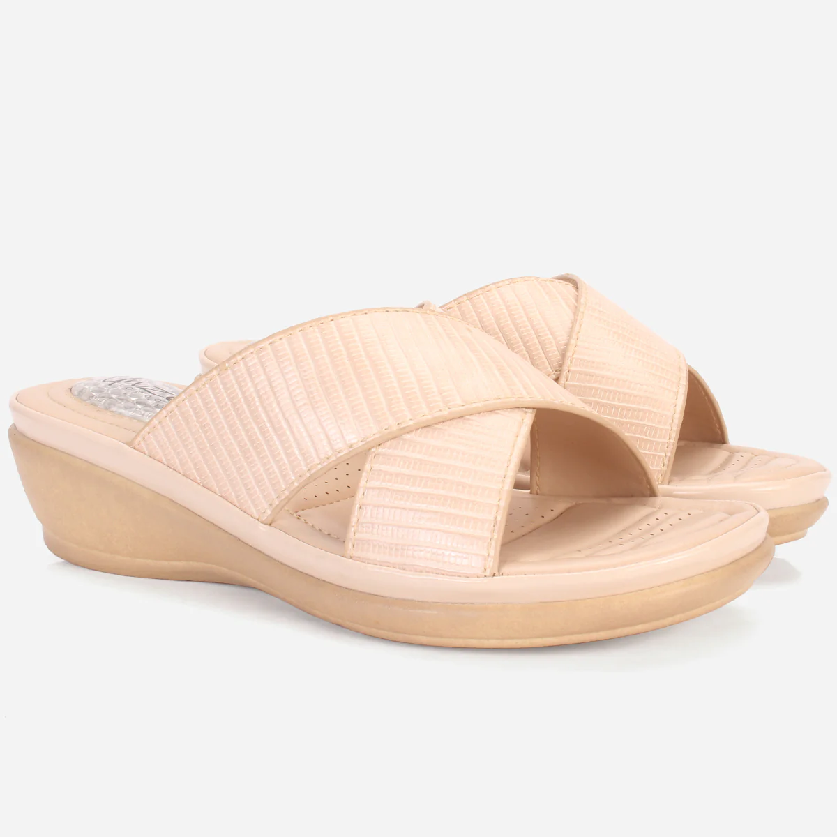 Womens "JOSEPHINE" Comfy Summer Wedge Slippers - Image 2